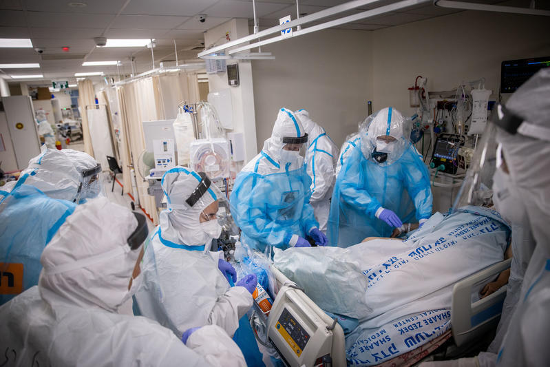 من مستشفى "شعاري تسيدك" خلال جائحة كورونا 