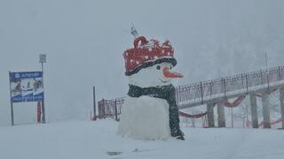 ثلوج على جبل الشيخ