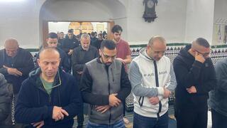 صلاة الجمعة الثانية من مسجد القديم جت المثلث 