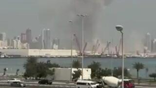 هجمات إيرانية على البحرين وتقارير غير رسمية عن إصابة القاعدة الأمريكية  