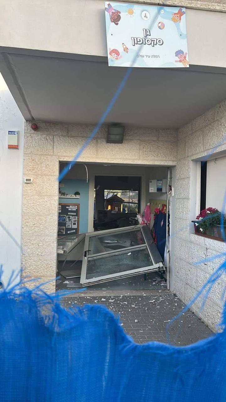 وسط البلاد: أضرار  جراء الرشقة الصاروخية الأخيرة من لبنان