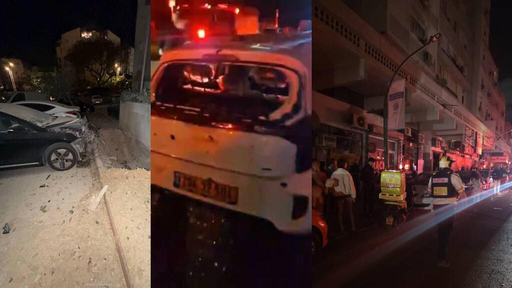 سقوط شظايا في منطقة تل أبيب