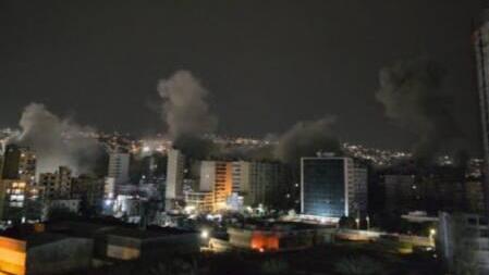 الجيش الإسرائيلي يشن هجمات على ضاحية بيروت الجنوبية