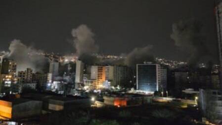 الجيش الإسرائيلي يشن هجمات على ضاحية بيروت الجنوبية