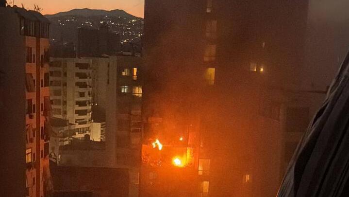 أنباء أولية عن 4 قتلى وعدد من الجرحى في قصف إسرائيلي على مبنى في العاصمة اللبنانية بيروت