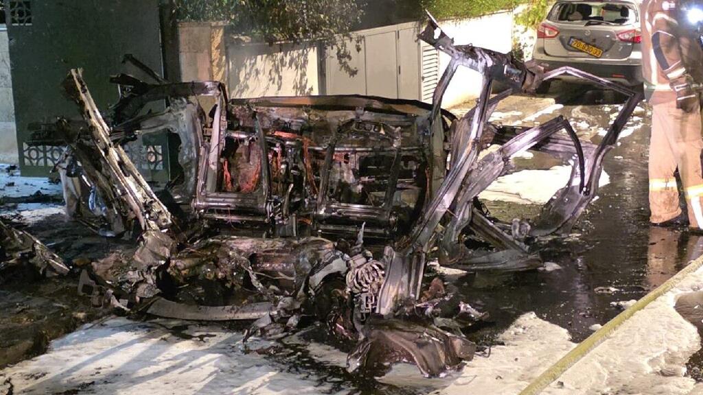 إصابة مباشرة في منطقة المركز بصاروخ إيراني 