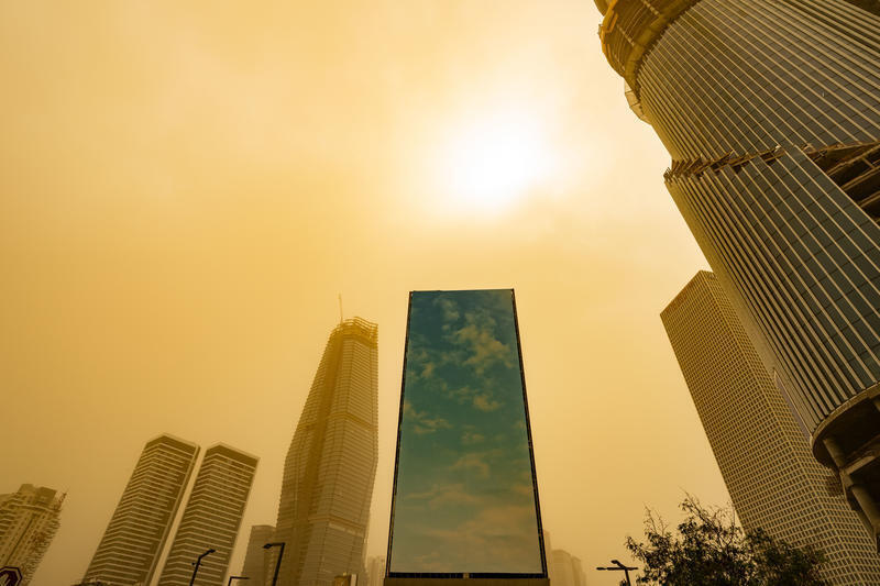 رياح شديدة وغبار كثيف في تل أبيب اليوم (14.03.26)