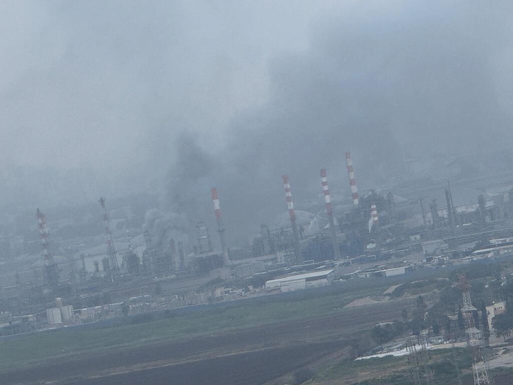 إصابة في مصافي النفط بحيفا في الرشقة الأخيرة من إيران