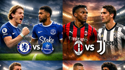 صدامات قوية في أوروبا: تشيلسي أمام إيفرتون ومواجهات حاسمة لميلان ويوفنتوس