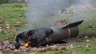 سقوط صواريخ شظايا