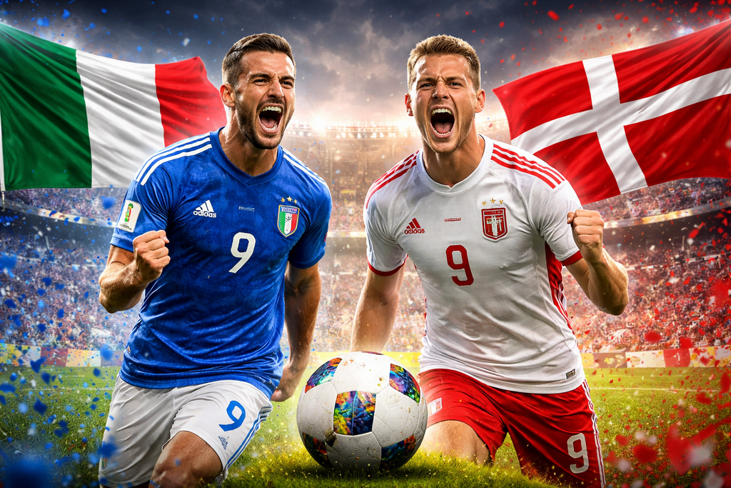 مونديال 2026: تأهل منتخبا إيطاليا والدنمارك إلى نهائي الملحق الأوروبي بعد انتصارين حاسمين (AI) مونديال 2026: تأهل منتخبا إيطاليا والدنمارك إلى نهائي الملحق الأوروبي بعد انتصارين حاسمين