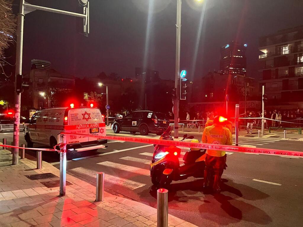 موقع الاصابة في مدينة تل ابيب (تُستخدم هذه الصورة بموجب البند 27 أ من قانون الحقوق الأدبية (2007)) موقع الاصابة في مدينة تل ابيب