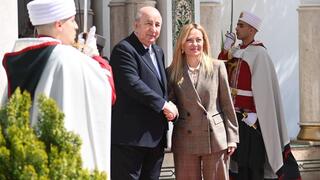 استقبال الرئيس عبد المجيد تبون لرئيسة الوزراء الإيطالية جورجيا ميلوني