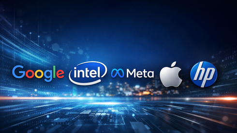 شركات هايتك غوغل انتل ميتا آبل اتش بي