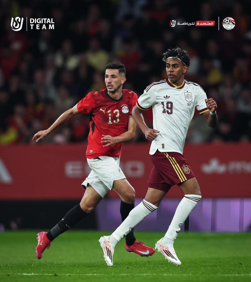 مصر أمام إسبانيا (الصفحة الرسمية للمنتخب المصري) مصر أمام إسبانيا