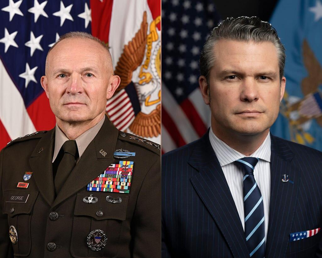 وزير الحرب الأمريكي بيت هيغسيث ورئيس أركان الجيش راندي جورج