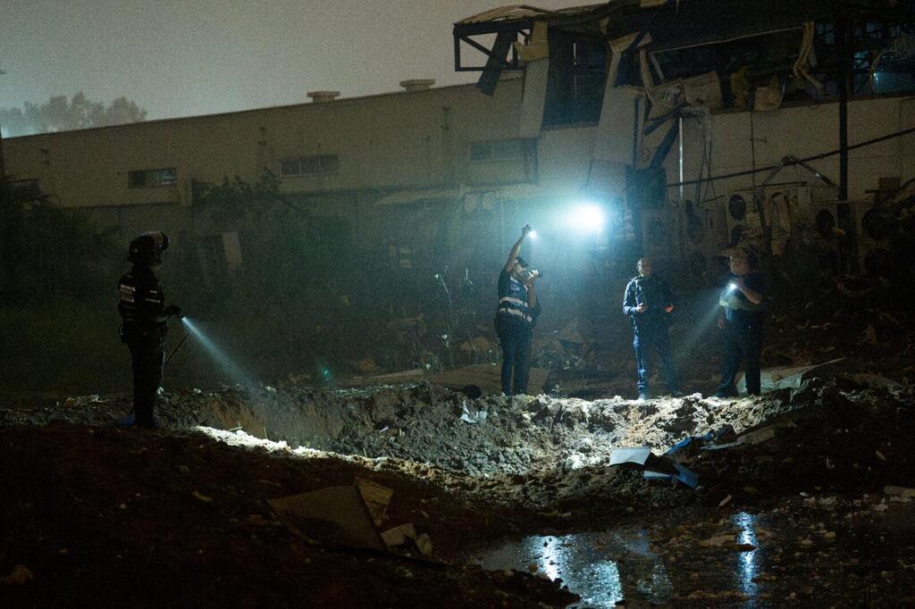 أضرار جسيمة لمصنع طائرات مسيّرة في بيتح تكفا بعد سقوط صاروخ إيراني