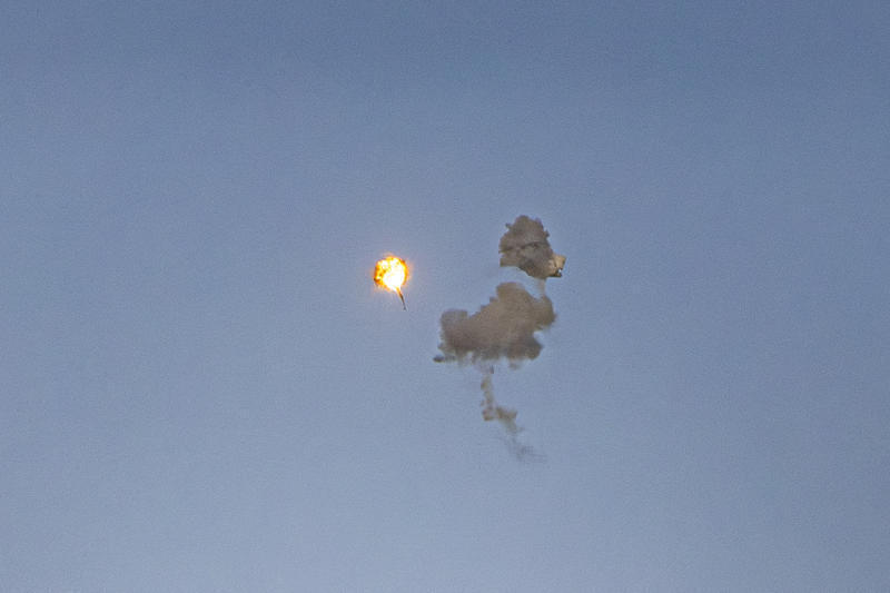 صواريخ اعتراض في سماء القدس