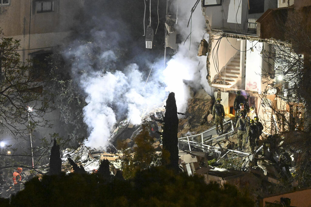 المبنى المتضرر في حيفا