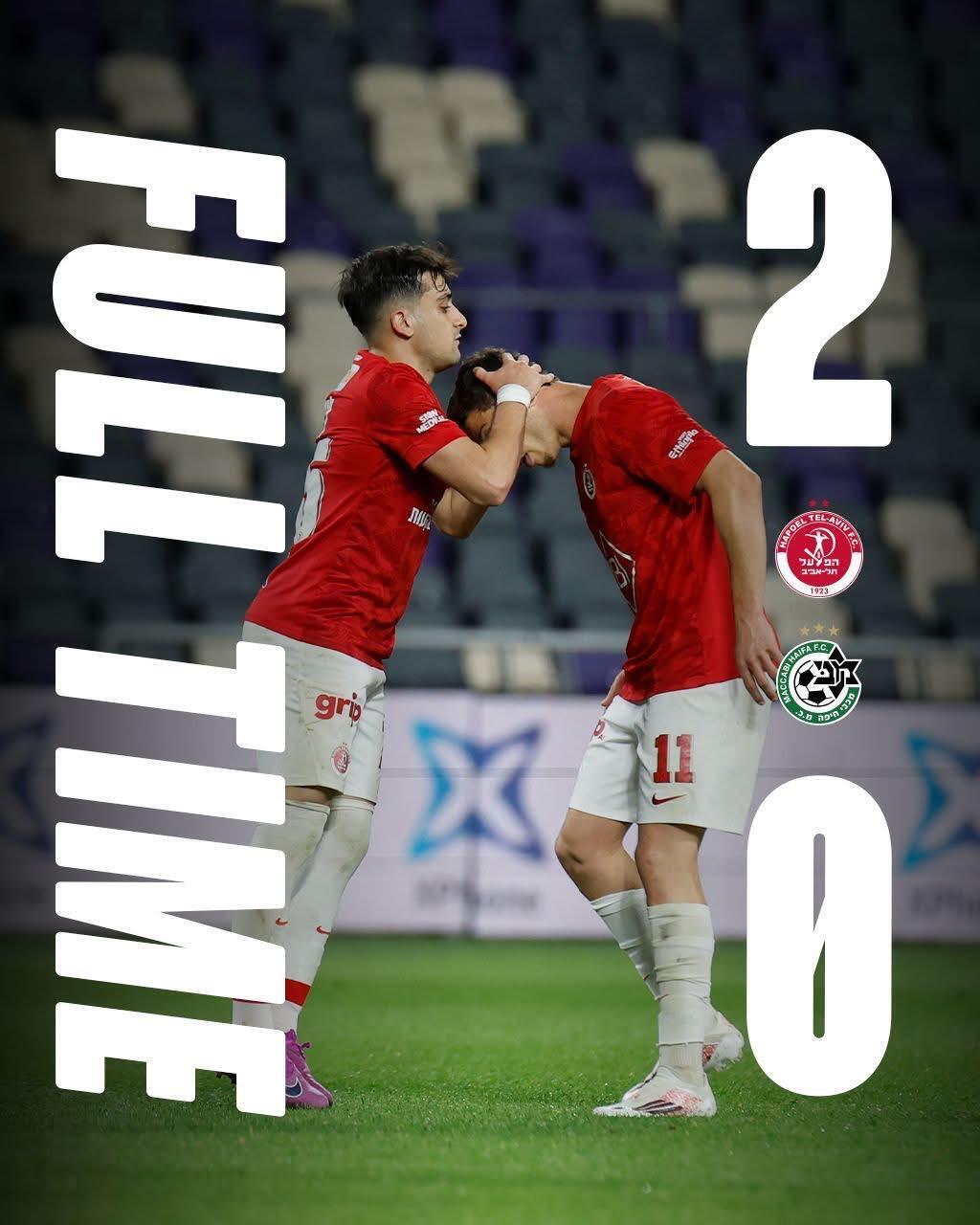 هبوعيل تل أبيب تُسقط مكابي حيفا بثنائية وتُعقّد حسابات الصدارة