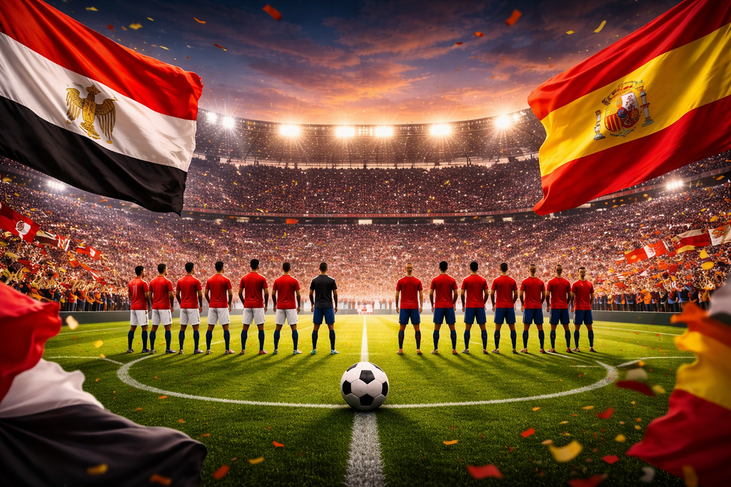 فيفا ضد إسبانيا: عقوبات تلوح في الأفق بعد فضيحة مدرجات مباراة مصر (ai) فيفا ضد إسبانيا: عقوبات تلوح في الأفق بعد فضيحة مدرجات مباراة مصر