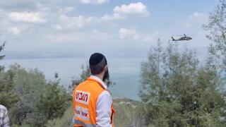 إصابة خطيرة لشاب خلال ركوب الدراجة قرب طبريا ونقله بمروحية إلى المستشفى