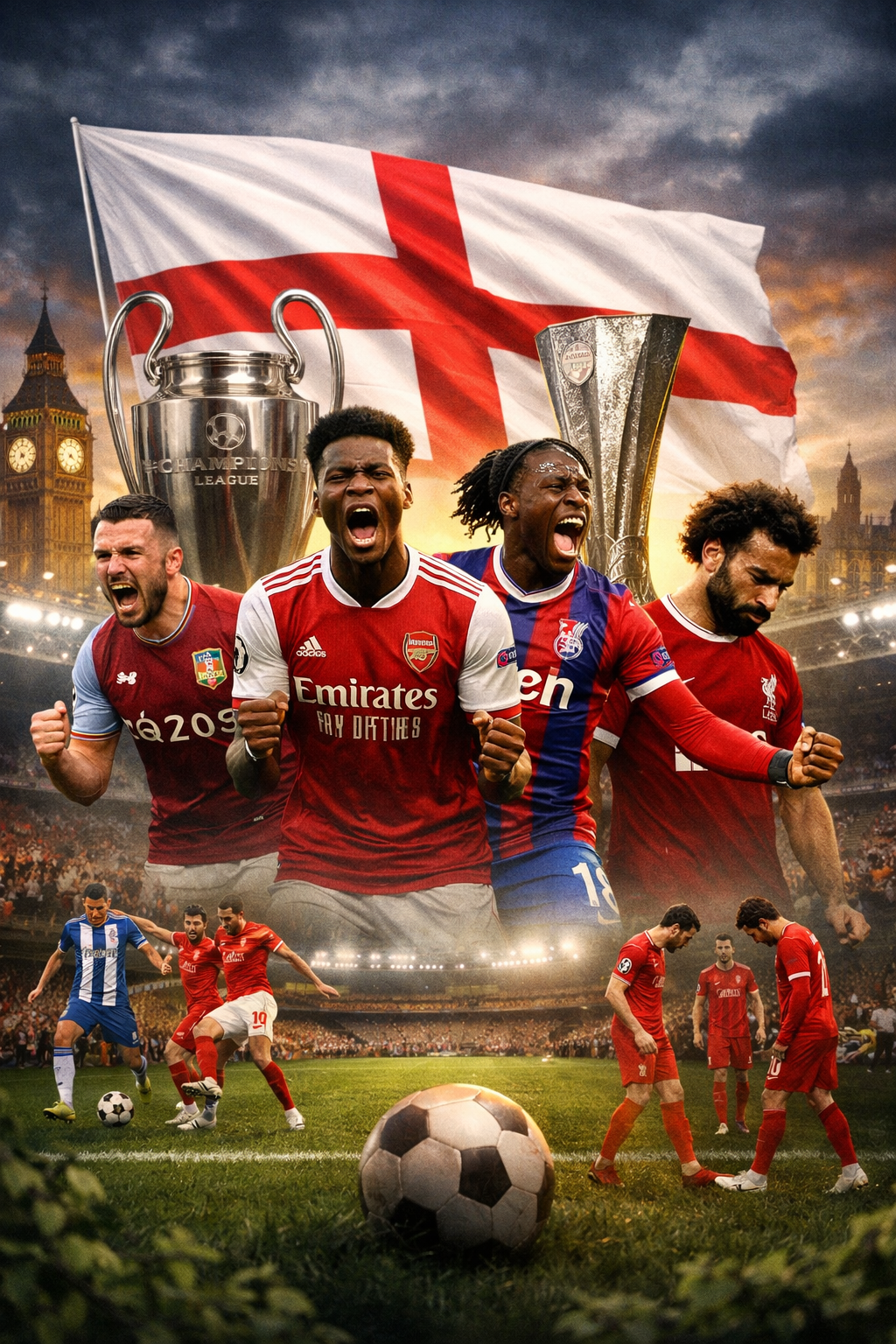 تفوق إنجليزي لافت في ذهاب ربع النهائي الأوروبي (Chatgpt) تفوق إنجليزي لافت في ذهاب ربع النهائي الأوروبي