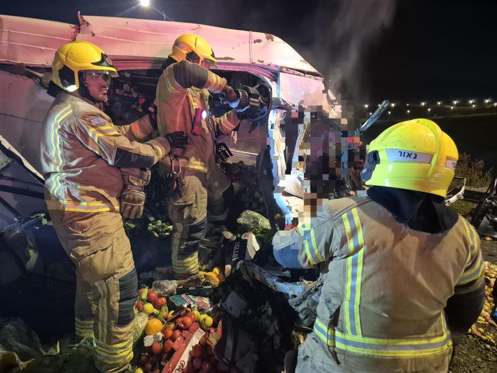 حادث طرق مروّع على شارع 60 جنوب نابلس 