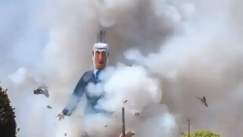 غضب إسرائيلي بعد إحراق مجسم لنتنياهو في مهرجان ديني بإسبانيا