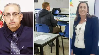 من اليمين: هديل كيال حاتم دهامشة