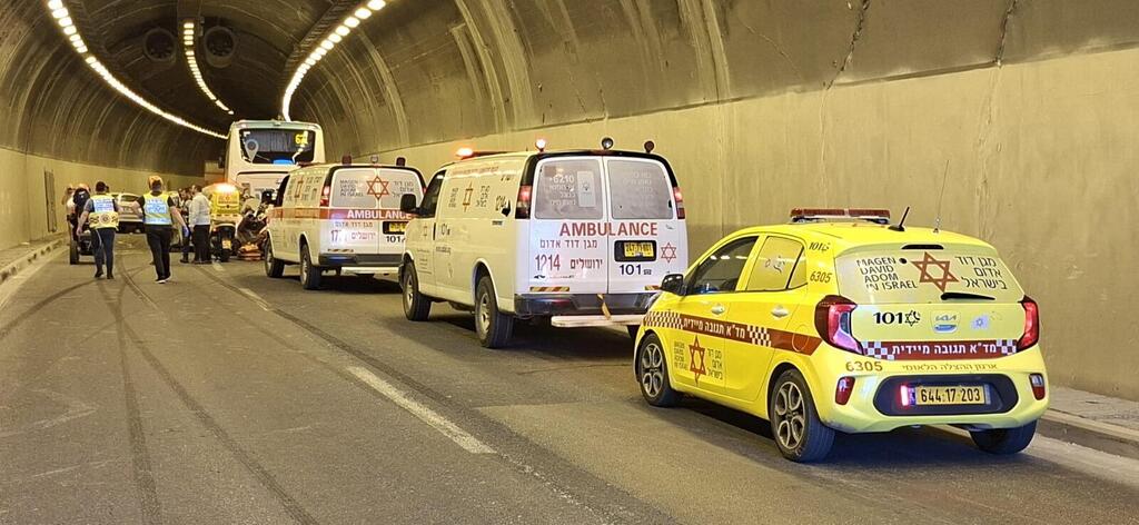  حادث طرق خطير داخل نفق في القدس