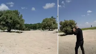 طمس قبور بمخلفات بناء في مقبرة القسّام في حيفا