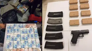 الشرطة تضبط سلاحًا وأكثر من 5 ملايين شيكل نقدًا في مدينة رهط
