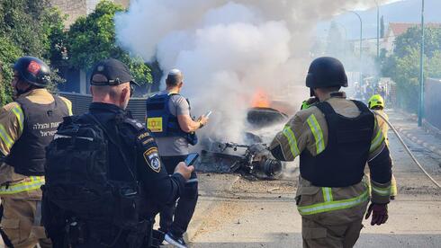 سقوط شظايا صاروخية في كريات شمونة
