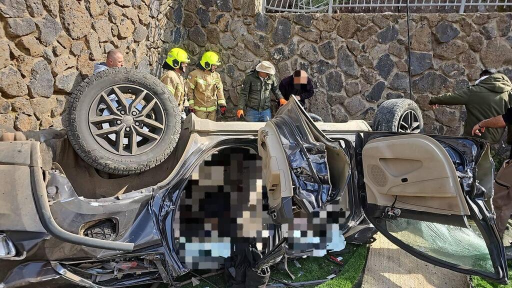 مصرع شخصين (50 و60 عامًا) جراء انقلاب مركبة بالقرب من بلدة مسعدة في الجولان