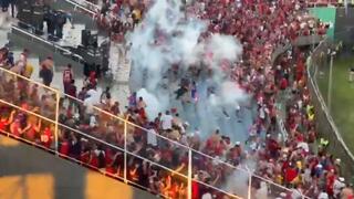 إصابات وفوضى في مباراة القمة بين أوليمبيا وسيرو بورتينيو بالباراجواي