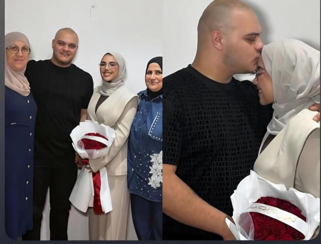 المرحوم عدي شعبان وخطيبته سوار عباس