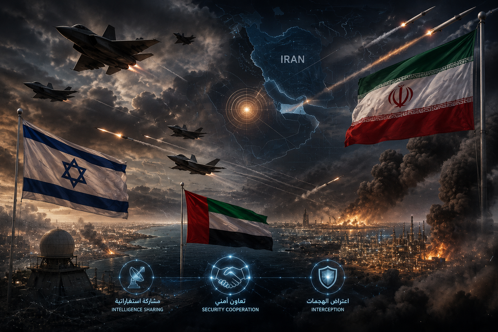بلومبرغ: الإمارات نفذت ضربات عسكرية "إنتقامية" ضد إيران بالتنسيق مع إسرائيل (ai) بلومبرغ: الإمارات نفذت ضربات عسكرية "إنتقامية" ضد إيران بالتنسيق مع إسرائيل