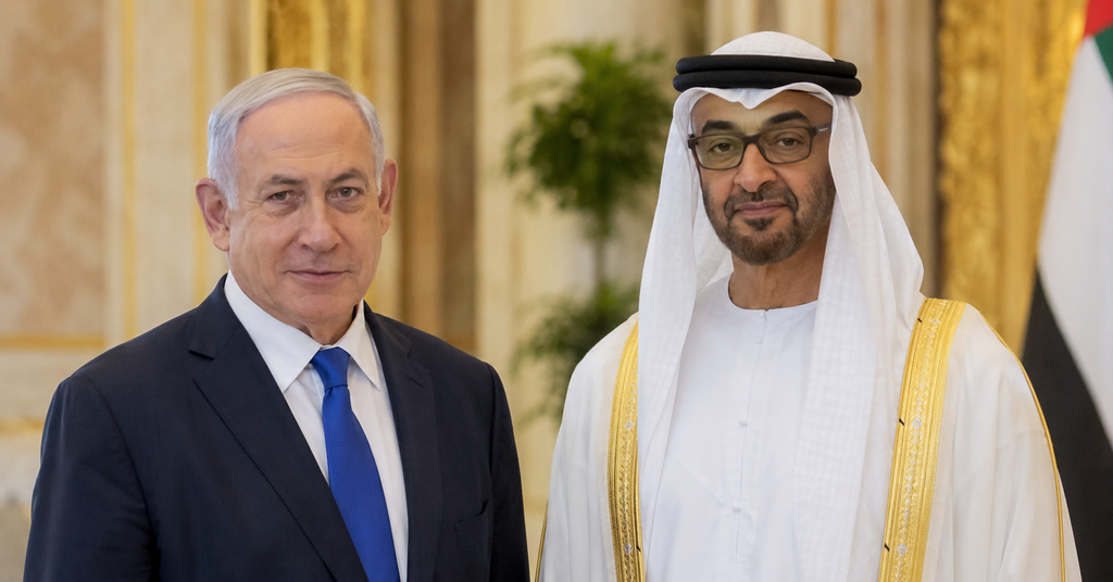 بن زايد ونتنياهو (ai) بن زايد ونتنياهو