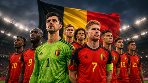كورتوا ودي بروين يقودان بلجيكا في مونديال 2026