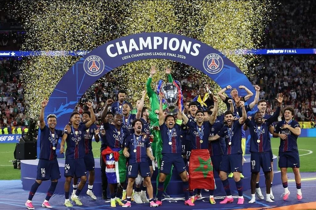 باريس سان جيرمان بطلًا لدوري أبطال أوروبا (الصفحة الرسمية uefa champions league) باريس سان جيرمان بطلًا لدوري أبطال أوروبا