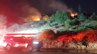 حريق في عين كارم بالقدس يمتد نحو ساحات منازل سكنية