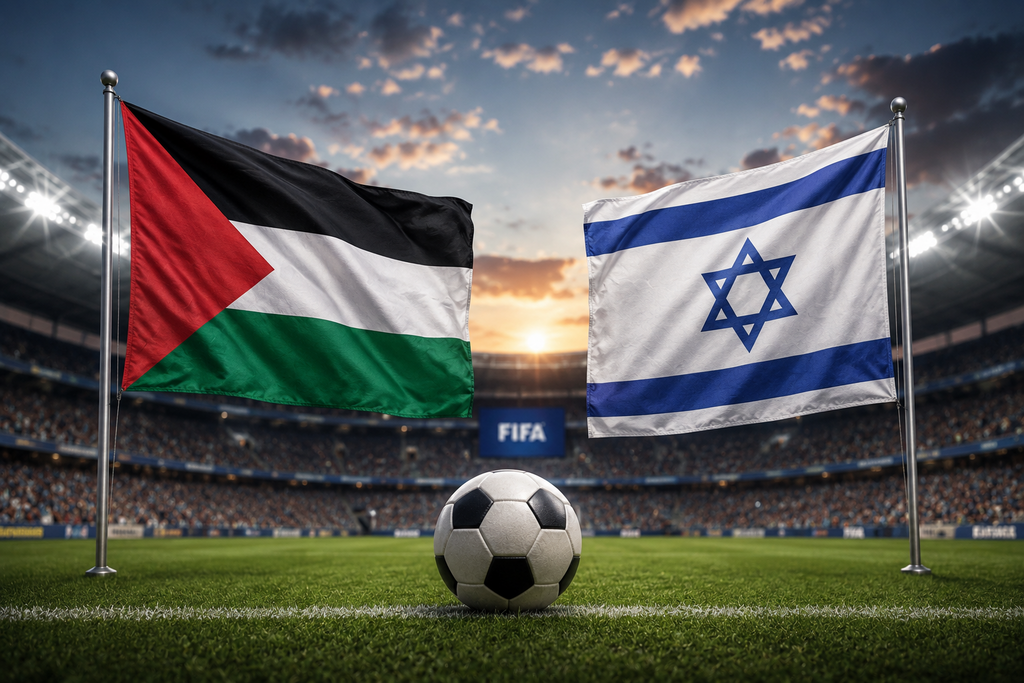 فيفا تدرس مباراة رمزية بين أطفال إسرائيل وفلسطين (AI) فيفا تدرس مباراة رمزية بين أطفال إسرائيل وفلسطين