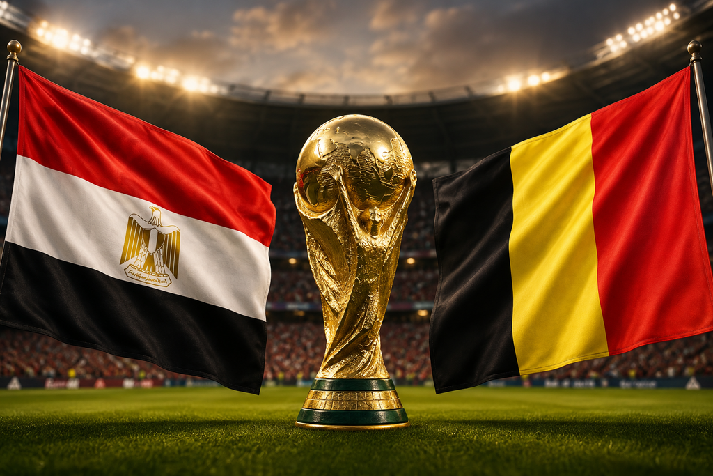 مونديال 2026: مصر وبلجيكا يفترقان بالتعادل 1-1 (AI) مونديال 2026: مصر تبدأ مشوارها بمواجهة قوية أمام بلجيكا بقيادة صلاح