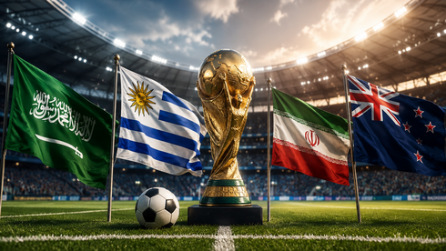 السعودية تفرض التعادل على الأوروغواي وإيران تقتنص نقطة ثمينة أمام نيوزيلندا