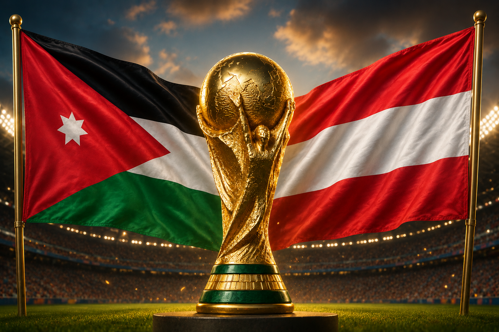 الأردن يبدأ حلمه العالمي بمواجهة قوية أمام النمسا (AI) الأردن يبدأ حلمه العالمي بمواجهة قوية أمام النمسا
