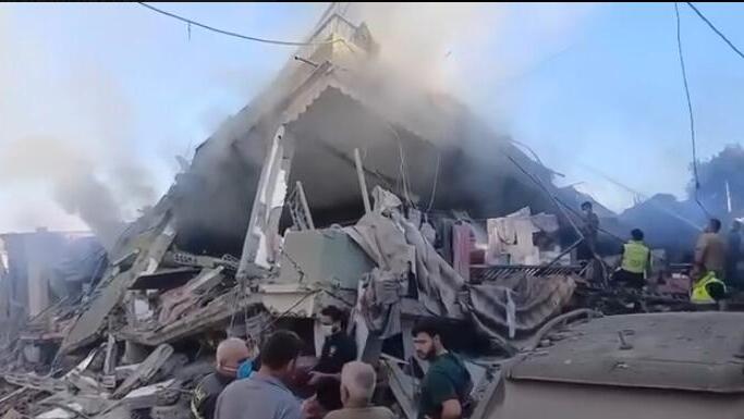  غارة إسرائيلية استهدفت مبنى في منطقة النبطية جنوبي لبنان