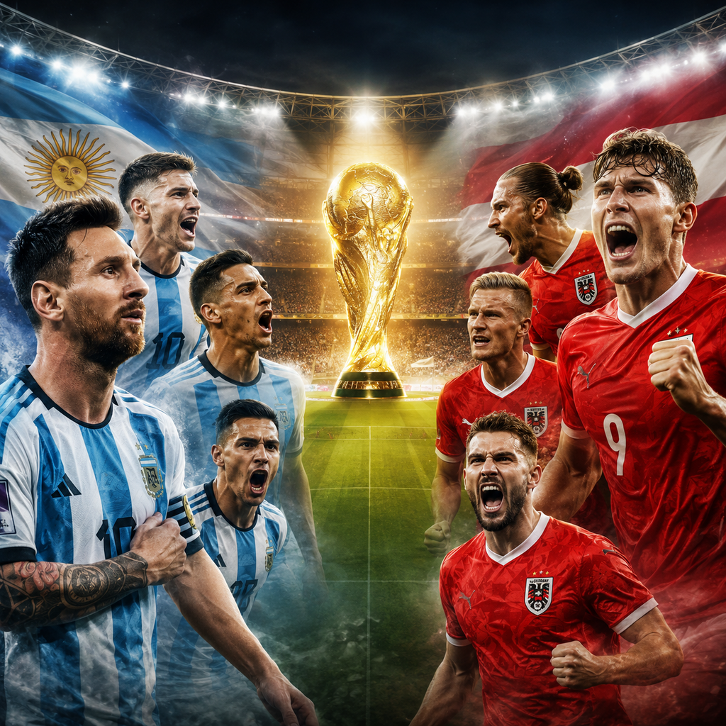مونديال 2026| الأرجنتين والنمسا في مواجهة نارية (AI) مونديال 2026| الأرجنتين والنمسا في مواجهة نارية