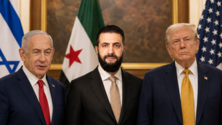 دونالد ترامب، أحمد الشرع، بنيامين نتنياهو