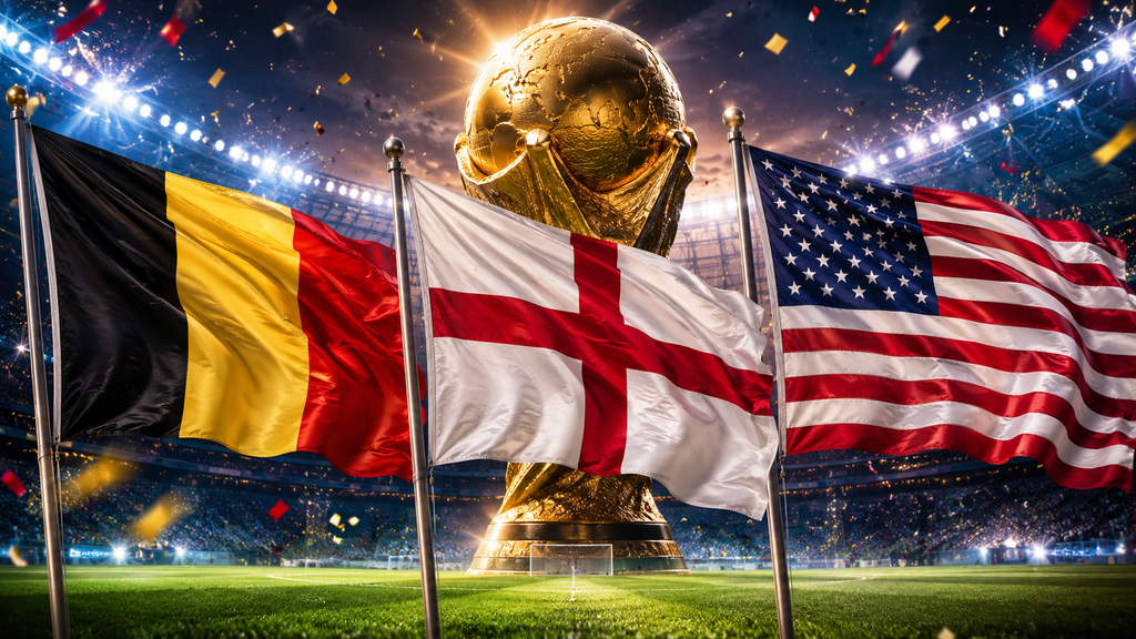بلجيكا وإنجلترا وأمريكا تحسم التأهل إلى دور الـ16 في مونديال 2026 (AI) بلجيكا وإنجلترا وأمريكا تحسم التأهل إلى دور الـ16 في مونديال 2026